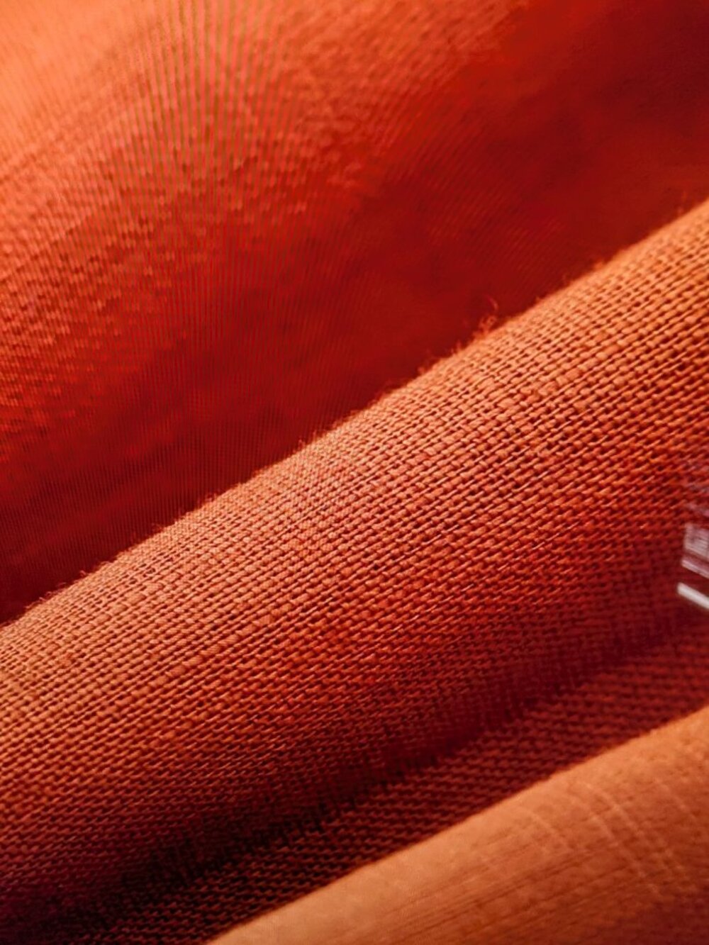 Petite Studio 100% Linen Antoine Blouse Oversize Shirt Top Rust Orange Size S - Picture 10 of 10
